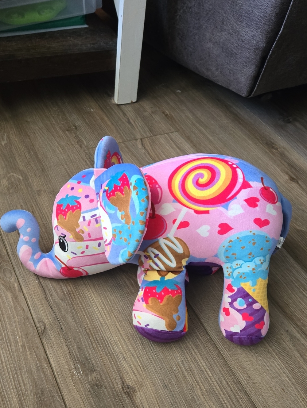 Pop Art Soft Elephant Sweet Treat Themed Stuffed Animal